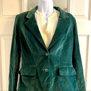 BEAUTIFUL Vintage Emerald Green Velvet Blazer